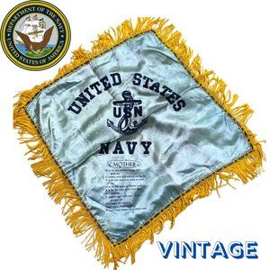 Vintage United States Navy Mother Pillow Case Sham